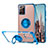 Silikon Hülle Handyhülle Ultradünn Schutzhülle Flexible Tasche Durchsichtig Transparent mit Magnetisch Fingerring Ständer S01 für Samsung Galaxy Note 20 Ultra 5G