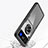 Silikon Hülle Handyhülle Ultradünn Schutzhülle Flexible Tasche Durchsichtig Transparent mit Magnetisch Fingerring Ständer S01 für Samsung Galaxy Z Flip3 5G