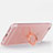 Silikon Hülle Handyhülle Ultradünn Schutzhülle Tasche Durchsichtig Transparent mit Fingerring Ständer S01 für Apple iPhone 6S Rosegold