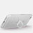 Silikon Hülle Handyhülle Ultradünn Schutzhülle Tasche Durchsichtig Transparent mit Fingerring Ständer S01 für Apple iPhone 6S Silber