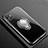 Silikon Hülle Handyhülle Ultradünn Schutzhülle Tasche Durchsichtig Transparent mit Magnetisch Fingerring Ständer C01 für Apple iPhone 11 Schwarz