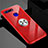 Silikon Hülle Handyhülle Ultradünn Schutzhülle Tasche Durchsichtig Transparent mit Magnetisch Fingerring Ständer C01 für Huawei Honor View 20 Rot