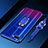 Silikon Hülle Handyhülle Ultradünn Schutzhülle Tasche Durchsichtig Transparent mit Magnetisch Fingerring Ständer C01 für Oppo R17 Neo Blau