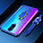 Silikon Hülle Handyhülle Ultradünn Schutzhülle Tasche Durchsichtig Transparent mit Magnetisch Fingerring Ständer C01 für Oppo RX17 Pro Blau