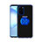 Silikon Hülle Handyhülle Ultradünn Schutzhülle Tasche Durchsichtig Transparent mit Magnetisch Fingerring Ständer C01 für Samsung Galaxy S20 Plus 5G Blau