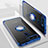 Silikon Hülle Handyhülle Ultradünn Schutzhülle Tasche Durchsichtig Transparent mit Magnetisch Fingerring Ständer C03 für Huawei Honor V20 Blau