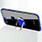 Silikon Hülle Handyhülle Ultradünn Schutzhülle Tasche Durchsichtig Transparent mit Magnetisch Fingerring Ständer S01 für Huawei Honor 7A