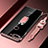 Silikon Hülle Handyhülle Ultradünn Schutzhülle Tasche Durchsichtig Transparent mit Magnetisch Fingerring Ständer S01 für Huawei Honor 7A Rosegold