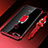 Silikon Hülle Handyhülle Ultradünn Schutzhülle Tasche Durchsichtig Transparent mit Magnetisch Fingerring Ständer S01 für Huawei Honor 7A Rot