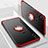 Silikon Hülle Handyhülle Ultradünn Schutzhülle Tasche Durchsichtig Transparent mit Magnetisch Fingerring Ständer S01 für Xiaomi Mi A2 Lite Rot
