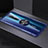 Silikon Hülle Handyhülle Ultradünn Schutzhülle Tasche Durchsichtig Transparent mit Magnetisch Fingerring Ständer S02 für Oppo Reno2 Blau