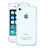 Silikon Hülle Handyhülle Ultradünn Tasche Durchsichtig Transparent für Apple iPhone 4 Hellblau