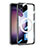 Silikon Hülle Handyhülle Ultradünn Tasche mit Mag-Safe Magnetic Magnetisch Durchsichtig Transparent AC1 für Samsung Galaxy S21 Plus 5G Schwarz