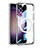 Silikon Hülle Handyhülle Ultradünn Tasche mit Mag-Safe Magnetic Magnetisch Durchsichtig Transparent AC1 für Samsung Galaxy S22 Plus 5G Silber