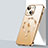 Silikon Hülle Handyhülle Ultradünn Tasche mit Mag-Safe Magnetic Magnetisch Durchsichtig Transparent LD2 für Apple iPhone 13 Gold