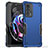 Silikon Hülle Handyhülle und Kunststoff Schutzhülle Hartschalen Tasche für Motorola Moto Edge 20 Pro 5G Blau