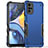 Silikon Hülle Handyhülle und Kunststoff Schutzhülle Hartschalen Tasche für Motorola Moto G22 Blau