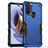 Silikon Hülle Handyhülle und Kunststoff Schutzhülle Hartschalen Tasche für Motorola Moto G31 Blau
