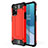 Silikon Hülle Handyhülle und Kunststoff Schutzhülle Hartschalen Tasche für OnePlus 8T 5G Rot