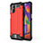 Silikon Hülle Handyhülle und Kunststoff Schutzhülle Hartschalen Tasche für Samsung Galaxy M31s Rot