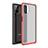 Silikon Hülle Handyhülle und Kunststoff Schutzhülle Hartschalen Tasche für Samsung Galaxy M51 Rot
