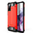 Silikon Hülle Handyhülle und Kunststoff Schutzhülle Hartschalen Tasche für Samsung Galaxy S20 FE (2022) 5G Rot