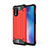 Silikon Hülle Handyhülle und Kunststoff Schutzhülle Hartschalen Tasche für Xiaomi Mi 10 Lite Rot