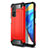 Silikon Hülle Handyhülle und Kunststoff Schutzhülle Hartschalen Tasche für Xiaomi Mi 10T 5G Rot