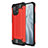 Silikon Hülle Handyhülle und Kunststoff Schutzhülle Hartschalen Tasche für Xiaomi Mi 11 Lite 5G Rot