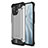 Silikon Hülle Handyhülle und Kunststoff Schutzhülle Hartschalen Tasche für Xiaomi Mi 11 Lite 5G Silber