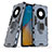 Silikon Hülle Handyhülle und Kunststoff Schutzhülle Hartschalen Tasche mit Magnetisch Fingerring Ständer für Huawei Mate 40E 5G