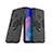 Silikon Hülle Handyhülle und Kunststoff Schutzhülle Hartschalen Tasche mit Magnetisch Fingerring Ständer für Huawei Y7p