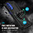 Silikon Hülle Handyhülle und Kunststoff Schutzhülle Hartschalen Tasche mit Magnetisch Fingerring Ständer für Motorola Moto G51 5G