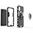 Silikon Hülle Handyhülle und Kunststoff Schutzhülle Hartschalen Tasche mit Magnetisch Fingerring Ständer für OnePlus Nord N10 5G