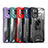 Silikon Hülle Handyhülle und Kunststoff Schutzhülle Hartschalen Tasche mit Magnetisch Fingerring Ständer J01S für Samsung Galaxy M32 4G