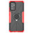 Silikon Hülle Handyhülle und Kunststoff Schutzhülle Hartschalen Tasche mit Magnetisch Fingerring Ständer J01X für Samsung Galaxy Quantum2 5G