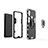 Silikon Hülle Handyhülle und Kunststoff Schutzhülle Hartschalen Tasche mit Magnetisch Fingerring Ständer KC1 für Samsung Galaxy M11