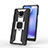 Silikon Hülle Handyhülle und Kunststoff Schutzhülle Hartschalen Tasche mit Magnetisch Fingerring Ständer KC3 für Xiaomi Poco M2 Pro