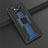 Silikon Hülle Handyhülle und Kunststoff Schutzhülle Hartschalen Tasche mit Magnetisch Fingerring Ständer KC3 für Xiaomi Poco X3 Pro