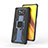 Silikon Hülle Handyhülle und Kunststoff Schutzhülle Hartschalen Tasche mit Magnetisch Fingerring Ständer KC3 für Xiaomi Poco X3 Pro