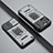Silikon Hülle Handyhülle und Kunststoff Schutzhülle Hartschalen Tasche mit Magnetisch Fingerring Ständer KC4 für Apple iPhone 13 Pro Grau