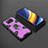 Silikon Hülle Handyhülle und Kunststoff Schutzhülle Hartschalen Tasche mit Magnetisch Fingerring Ständer KC4 für Xiaomi Poco X3 NFC