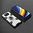 Silikon Hülle Handyhülle und Kunststoff Schutzhülle Hartschalen Tasche mit Magnetisch Fingerring Ständer KC4 für Xiaomi Poco X3 NFC Weiß