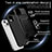 Silikon Hülle Handyhülle und Kunststoff Schutzhülle Hartschalen Tasche mit Magnetisch Fingerring Ständer KC8 für Apple iPhone 14
