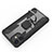 Silikon Hülle Handyhülle und Kunststoff Schutzhülle Hartschalen Tasche mit Magnetisch Fingerring Ständer M01 für Apple iPhone 12