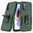 Silikon Hülle Handyhülle und Kunststoff Schutzhülle Hartschalen Tasche mit Magnetisch Fingerring Ständer MQ1 für Motorola Moto G31