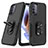 Silikon Hülle Handyhülle und Kunststoff Schutzhülle Hartschalen Tasche mit Magnetisch Fingerring Ständer MQ1 für Motorola Moto G31