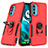 Silikon Hülle Handyhülle und Kunststoff Schutzhülle Hartschalen Tasche mit Magnetisch Fingerring Ständer MQ1 für Motorola MOTO G52