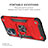 Silikon Hülle Handyhülle und Kunststoff Schutzhülle Hartschalen Tasche mit Magnetisch Fingerring Ständer MQ1 für Realme 9i 4G
