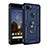 Silikon Hülle Handyhülle und Kunststoff Schutzhülle Hartschalen Tasche mit Magnetisch Fingerring Ständer MQ3 für Google Pixel 3a XL Blau
